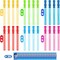 24 Pack 14'' Bubble Wands in 6 Colors, Big Bubble Wands with 24 Bubble Refill Solutions, Bubbles Party Favors